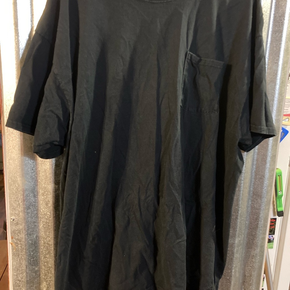 Fruit of the Loom black pocket tee 3x
